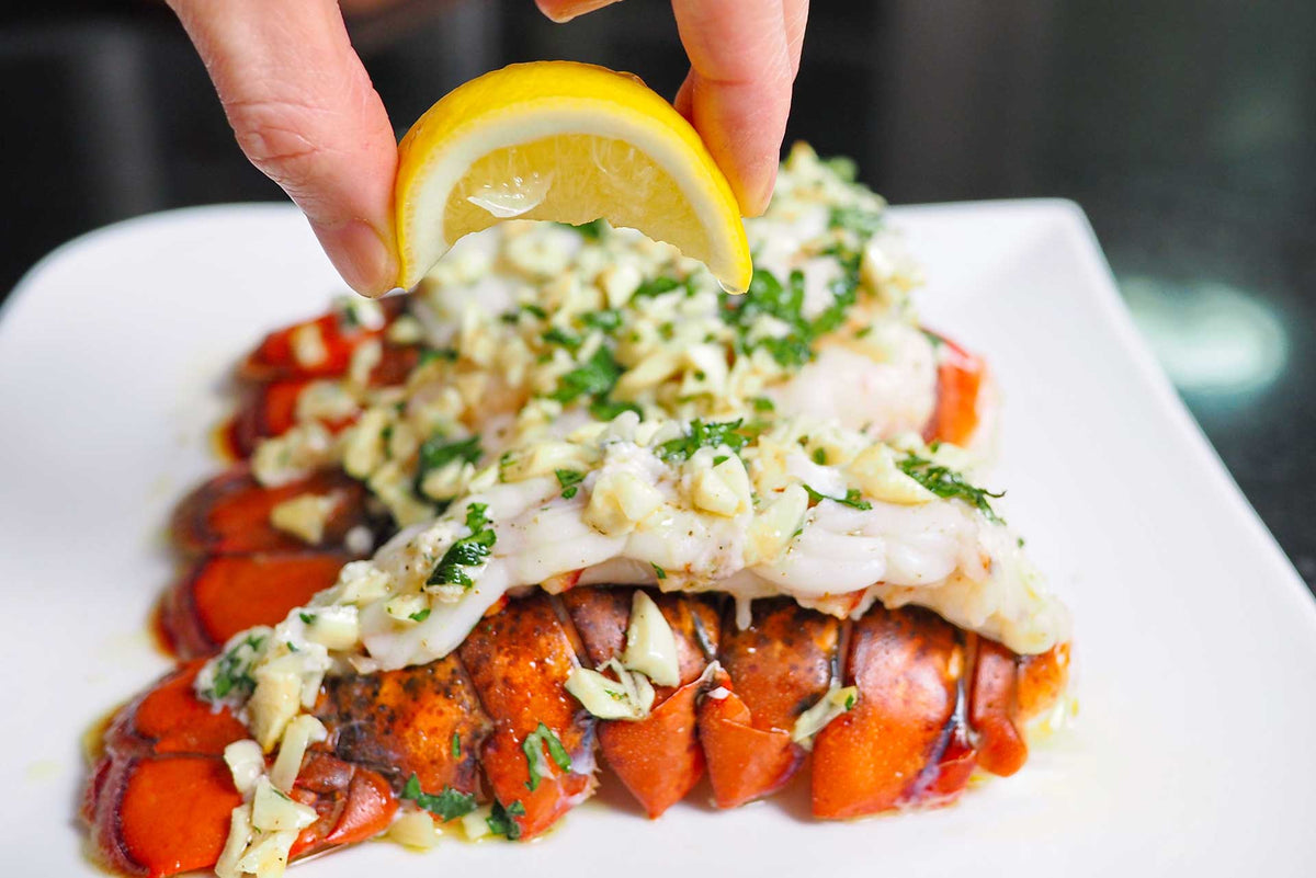 Garlic Butter Grilled Lobster