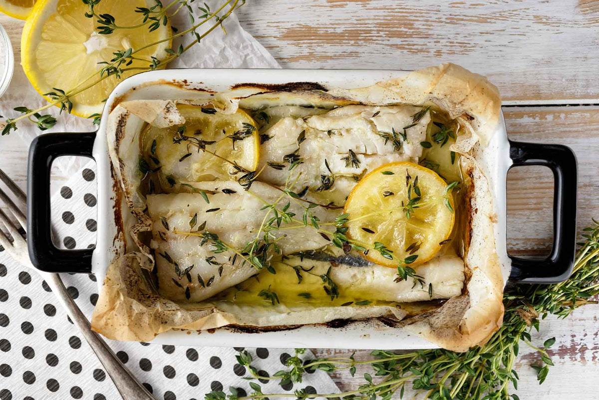 Lemon and Thyme Baked Cod