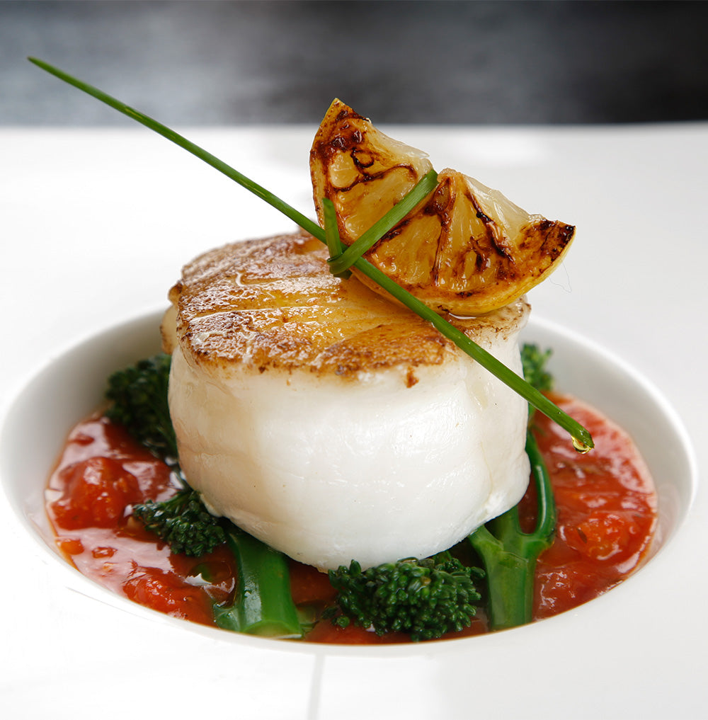 Scallop recipes. Luxury seafood platter. Buy scallops online. 